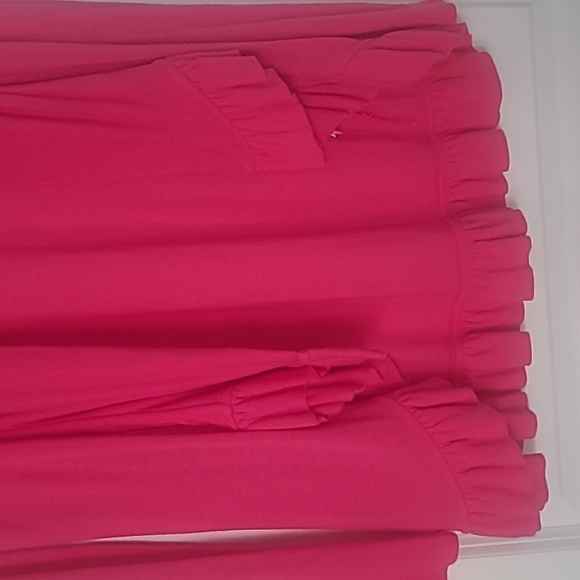 Lilly pulitzer ruffle bright pink cardigan - Picture 2 of 2